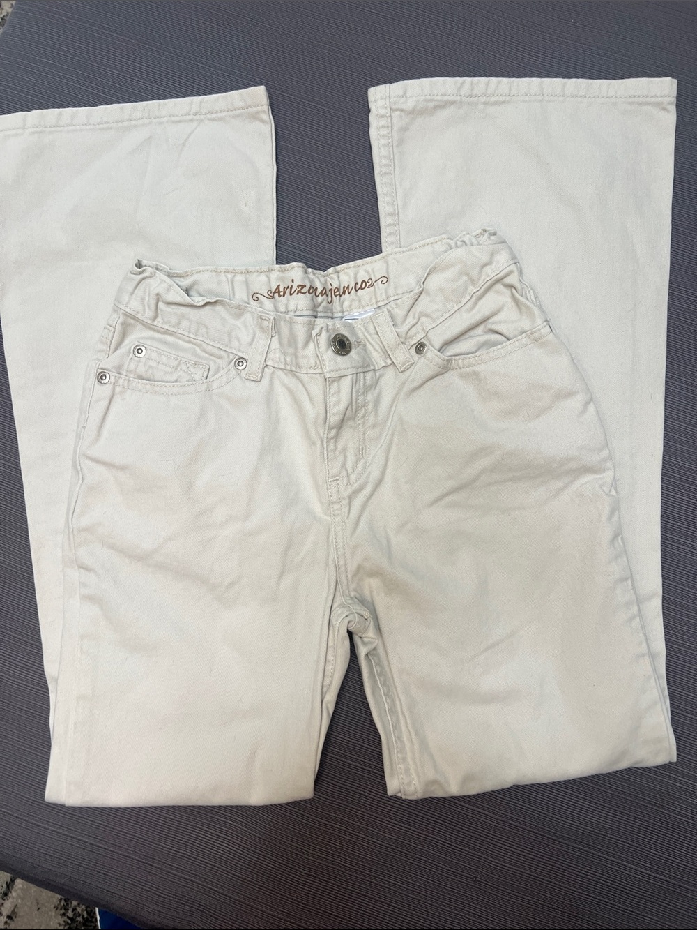 Girl’s Arizona Jean Company Light Cream Pants~SZ 12 REG